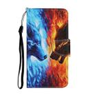 For Vivo Y91 / Y95 / Y91i Colored Drawing Pattern Horizontal Flip Leather Case with Holder & Card Slots & Wallet(Flame Wolf) - 2