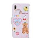 For Vivo Y91 / Y95 / Y91i Colored Drawing Pattern Horizontal Flip Leather Case with Holder & Card Slots & Wallet(Smiley Bear) - 3