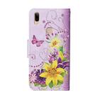 For Vivo Y91 / Y95 / Y91i Colored Drawing Pattern Horizontal Flip Leather Case with Holder & Card Slots & Wallet(Yellow Flower Butterfly) - 3