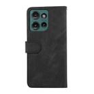 For Motorola Edge 50 Neo ABEEL Color Block Magnetic RFID Leather Phone Case(Black-Green) - 3