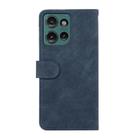 For Motorola Edge 50 Neo ABEEL Color Block Magnetic RFID Leather Phone Case(Blue-Brown) - 3