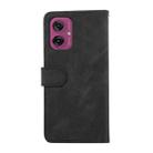 For Motorola Moto G55 5G ABEEL Color Block Magnetic RFID Leather Phone Case(Black-Green) - 3