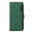 For Motorola Moto G55 5G ABEEL Color Block Magnetic RFID Leather Phone Case(Green-Black) - 2