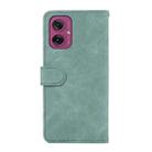 For Motorola Moto G55 5G ABEEL Color Block Magnetic RFID Leather Phone Case(Cyan-Pink) - 3