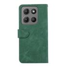 For Motorola Moto G15 4G / G05 ABEEL Color Block Magnetic RFID Leather Phone Case(Green-Black) - 3