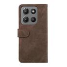 For Motorola Moto G15 4G / G05 ABEEL Color Block Magnetic RFID Leather Phone Case(Brown-Blue) - 3