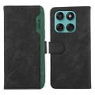 For Motorola Edge 60 Fusion ABEEL Color Block Magnetic RFID Leather Phone Case(Black-Green) - 1