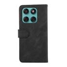 For Motorola Edge 60 Fusion ABEEL Color Block Magnetic RFID Leather Phone Case(Black-Green) - 3
