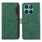 For Motorola Edge 60 Fusion ABEEL Color Block Magnetic RFID Leather Phone Case(Green-Black) - 1