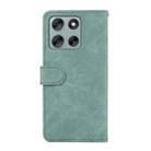 For Motorola Moto G56 5G ABEEL Color Block Magnetic RFID Leather Phone Case(Cyan-Pink) - 3