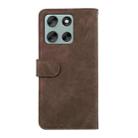 For Motorola Moto G56 5G ABEEL Color Block Magnetic RFID Leather Phone Case(Brown-Blue) - 3
