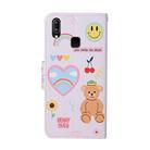 For Vivo Y91C Colored Drawing Pattern Horizontal Flip Leather Case with Holder & Card Slots & Wallet(Smiley Bear) - 3