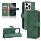 For iPhone 16 Pro Skin Feel Magnetic Flip Leather Phone Case(Green) - 1