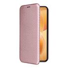 For Xiaomi 14T Pro Carbon Fiber Texture Flip Leather Phone Case(Pink) - 2