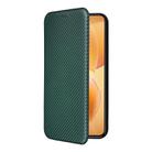 For Xiaomi 14T Pro Carbon Fiber Texture Flip Leather Phone Case(Green) - 2