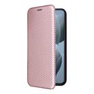 For Xiaomi 14T Carbon Fiber Texture Flip Leather Phone Case(Pink) - 2