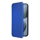 For Xiaomi 14T Carbon Fiber Texture Flip Leather Phone Case(Blue) - 2