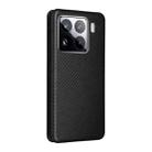 For Xiaomi 15 Carbon Fiber Texture Flip Leather Phone Case(Black) - 3