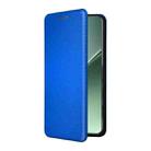 For Xiaomi 15 Carbon Fiber Texture Flip Leather Phone Case(Blue) - 2