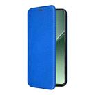For Xiaomi 15 Pro Carbon Fiber Texture Flip Leather Phone Case(Blue) - 2