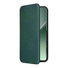 For Xiaomi 15 Pro Carbon Fiber Texture Flip Leather Phone Case(Green) - 2