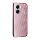 For Xiaomi Poco X7 Pro / Redmi Turbo 4 Carbon Fiber Texture Flip Leather Phone Case(Pink) - 3