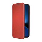For Xiaomi Poco X7 Pro / Redmi Turbo 4 Carbon Fiber Texture Flip Leather Phone Case(Brown) - 2