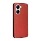 For Xiaomi Poco X7 Pro / Redmi Turbo 4 Carbon Fiber Texture Flip Leather Phone Case(Brown) - 3