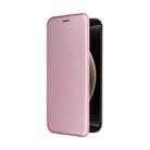 For Xiaomi 15 Ultra Carbon Fiber Texture Flip Leather Phone Case(Pink) - 2