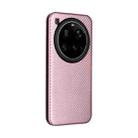 For Xiaomi 15 Ultra Carbon Fiber Texture Flip Leather Phone Case(Pink) - 3