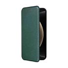 For Xiaomi 15 Ultra Carbon Fiber Texture Flip Leather Phone Case(Green) - 2