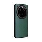 For Xiaomi 15 Ultra Carbon Fiber Texture Flip Leather Phone Case(Green) - 3