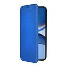 For Xiaomi Poco F7 5G Global Carbon Fiber Texture Flip Leather Phone Case(Blue) - 2