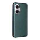 For Xiaomi Poco F7 5G Global Carbon Fiber Texture Flip Leather Phone Case(Green) - 3