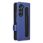 For Samsung Galaxy Z Fold6 5G Split 2 in 1 Folding Leather Phone Case(Blue) - 3