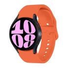 For Samsung Galaxy Watch 7 / 6 Button Style Quick Release Silicone Watch Band(Orange) - 1