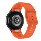 For Samsung Galaxy Watch 7 / 6 Button Style Quick Release Silicone Watch Band(Orange) - 2