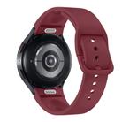 For Samsung Galaxy Watch 7 / 6 Button Style Quick Release Silicone Watch Band(Wine Red) - 2