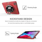For iPad Pro 12.9 inch (2020) 360 Degree Rotation PC+TPU Protective Cover with Holder & Hand Strap & Pen Slot(Red) - 6