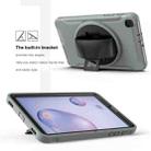 For Samsung Galaxy Tab A 8.4 (2020) T307 360 Degree Rotation PC+TPU Protective Cover with Holder & Hand Strap & Pen Slot(Gray) - 8