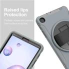 For Samsung Galaxy Tab A 8.4 (2020) T307 360 Degree Rotation PC+TPU Protective Cover with Holder & Hand Strap & Pen Slot(Gray) - 9