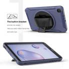 For Samsung Galaxy Tab A 8.4 (2020) T307 360 Degree Rotation PC+TPU Protective Cover with Holder & Hand Strap & Pen Slot(Blue) - 8