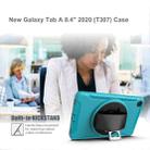 For Samsung Galaxy Tab A 8.4 (2020) T307 360 Degree Rotation PC+TPU Protective Cover with Holder & Hand Strap & Pen Slot(Light Blue) - 7