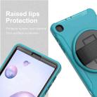 For Samsung Galaxy Tab A 8.4 (2020) T307 360 Degree Rotation PC+TPU Protective Cover with Holder & Hand Strap & Pen Slot(Light Blue) - 9