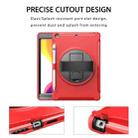 For iPad 10.2 360 Degree Rotation PC+TPU Protective Cover with Holder & Hand Strap & Pen Slot(Red) - 7