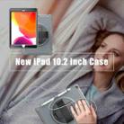For iPad 10.2 360 Degree Rotation PC+TPU Protective Cover with Holder & Hand Strap & Pen Slot(Gray) - 8