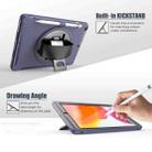 For iPad 10.2 360 Degree Rotation PC+TPU Protective Cover with Holder & Hand Strap & Pen Slot(Blue) - 6