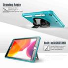 For iPad 10.2 360 Degree Rotation PC+TPU Protective Cover with Holder & Hand Strap & Pen Slot(Light Blue) - 3