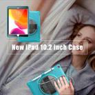 For iPad 10.2 360 Degree Rotation PC+TPU Protective Cover with Holder & Hand Strap & Pen Slot(Light Blue) - 8