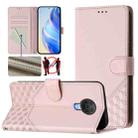 For Nokia G20 / G10 Honeycomb Embossing RFID Leather Phone Case(Pink) - 1